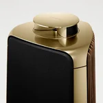 Активная напольная акустика Bang & Olufsen Beolab 50 Brass Tone (Black Fabric Cover / Smoked Oak Lamella Side Panel) — изображение 2